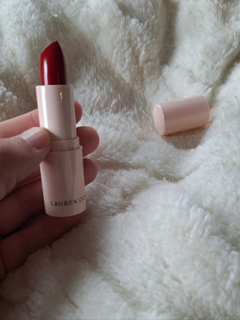 Lauren Conrad Bold Red Satin Lipstick Shade Poppy